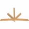 Ekena Millwork Alberta Timber Gable Bracket, Western Red Cedar, 108"W x 72"H x 5 1/2"D x 5 1/2"F, 16/12 Pitch GBW108X72X0606ALB00SWR - alternate 4